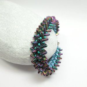 Handwoven Spiky texture bracelet